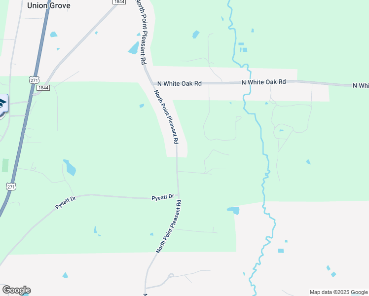 map of restaurants, bars, coffee shops, grocery stores, and more near 2431 North Point Pleasant Road in Gladewater