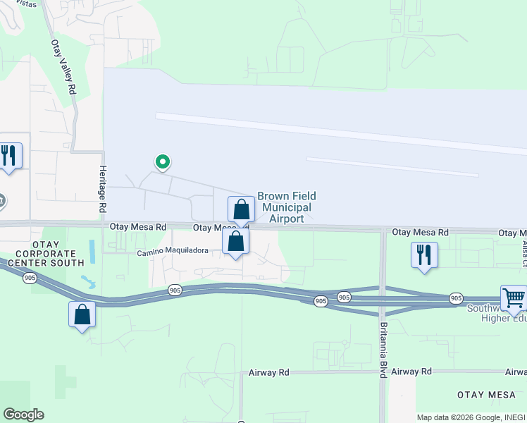 map of restaurants, bars, coffee shops, grocery stores, and more near 1924 Continental Street in San Diego