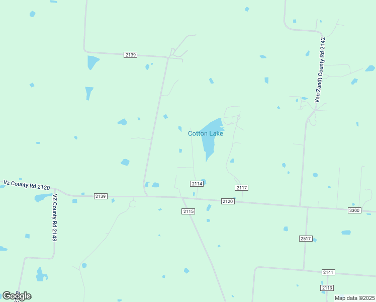 map of restaurants, bars, coffee shops, grocery stores, and more near County Road 2114 in Canton