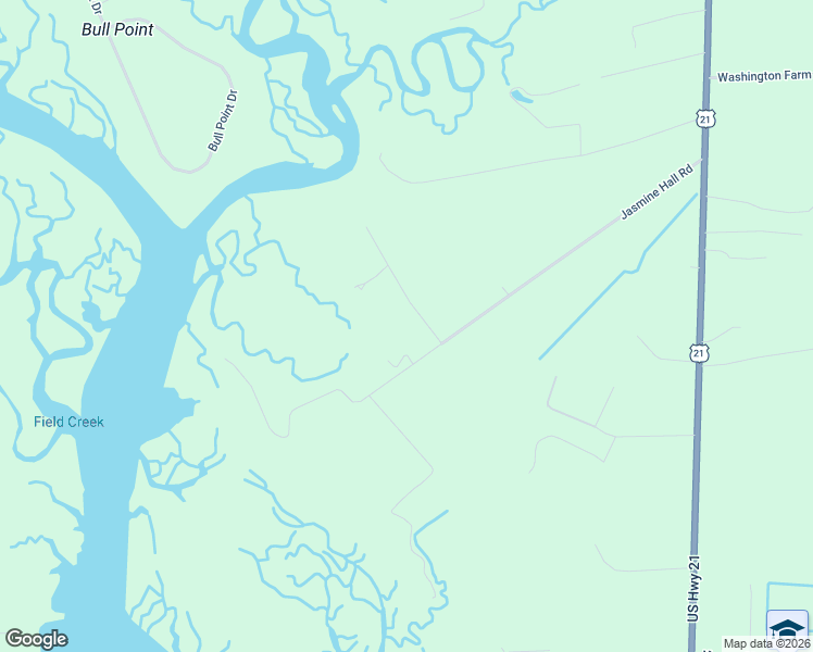 map of restaurants, bars, coffee shops, grocery stores, and more near 134 Jasmine Hall Road in Seabrook