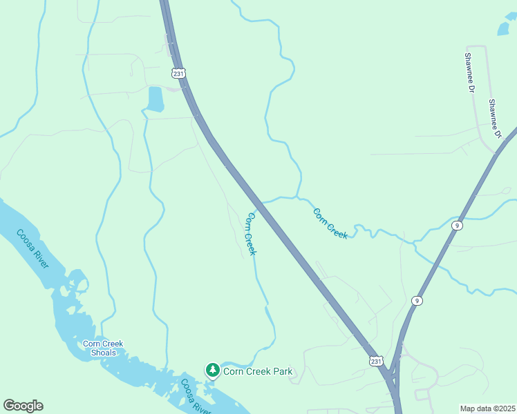 map of restaurants, bars, coffee shops, grocery stores, and more near U.S. 231 in Wetumpka