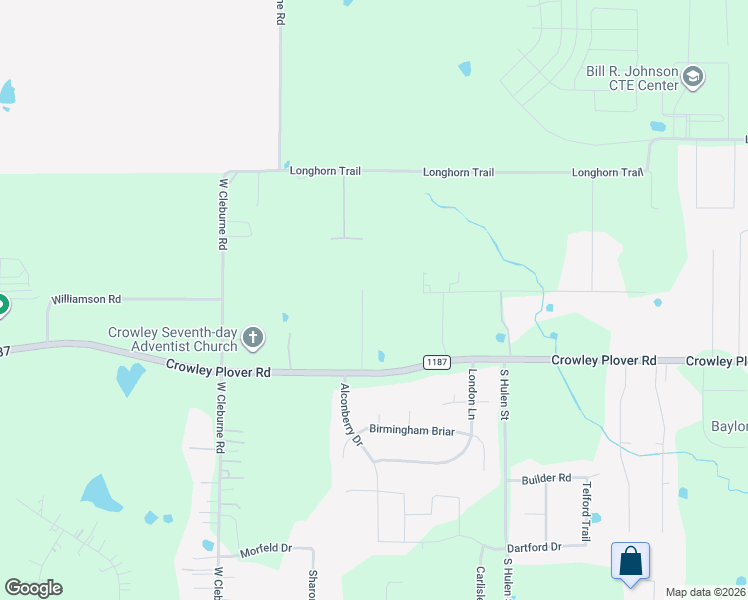 map of restaurants, bars, coffee shops, grocery stores, and more near 509 Gipson Manor Court in Crowley