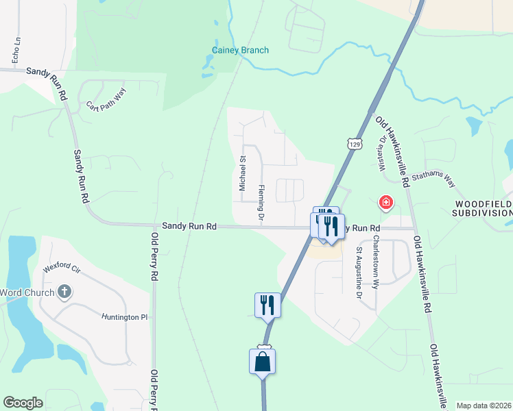 map of restaurants, bars, coffee shops, grocery stores, and more near 105 Fleming Drive in Bonaire