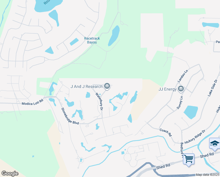 map of restaurants, bars, coffee shops, grocery stores, and more near 37 Wilshire Drive in Bossier City