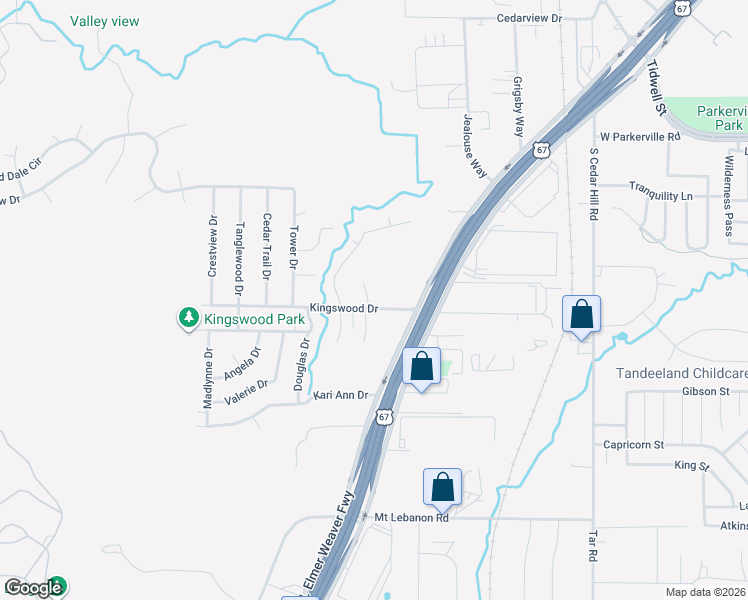 map of restaurants, bars, coffee shops, grocery stores, and more near 1029 Heath Circle in Cedar Hill