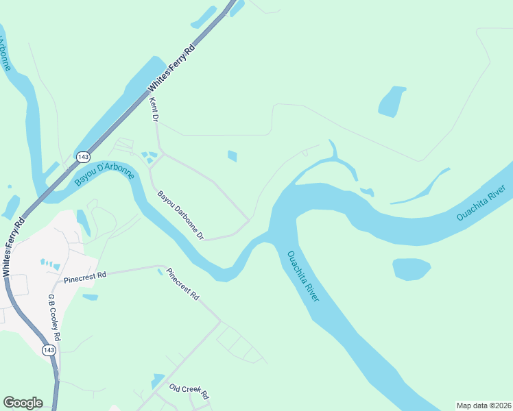 map of restaurants, bars, coffee shops, grocery stores, and more near 999 Bayou Darbonne Dr in West Monroe