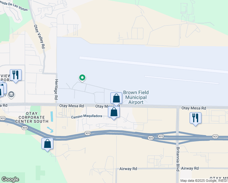 map of restaurants, bars, coffee shops, grocery stores, and more near 7049 Curran Street in San Diego