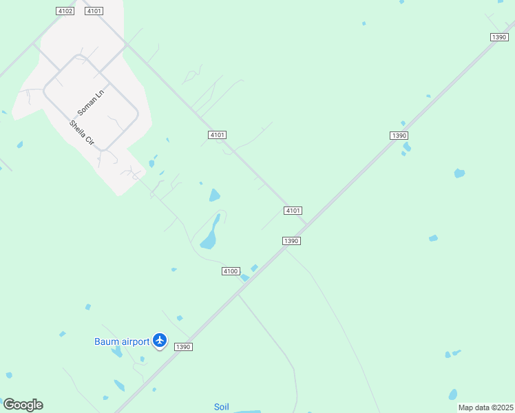 map of restaurants, bars, coffee shops, grocery stores, and more near 30A 30A County Road 4101 in Kaufman