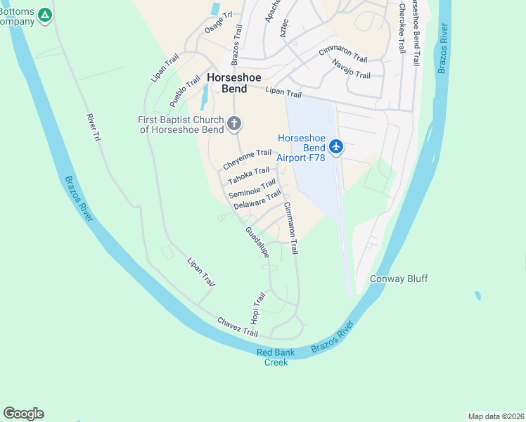 map of restaurants, bars, coffee shops, grocery stores, and more near 209 Delaware Trail in Weatherford