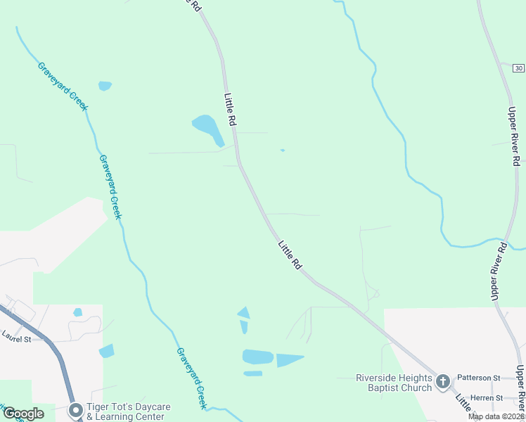 map of restaurants, bars, coffee shops, grocery stores, and more near 1430 Little Road in Tallassee