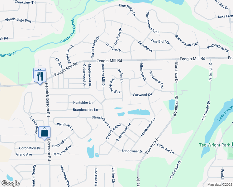 map of restaurants, bars, coffee shops, grocery stores, and more near 213 Millstone Way in Bonaire