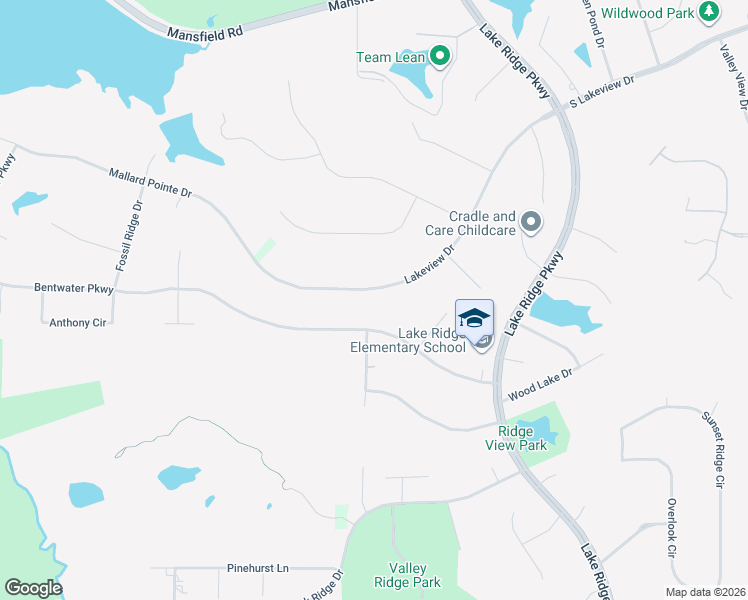 map of restaurants, bars, coffee shops, grocery stores, and more near 2860 Lakeview Drive in Cedar Hill