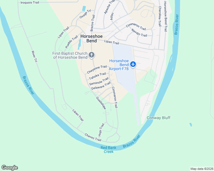 map of restaurants, bars, coffee shops, grocery stores, and more near 209 Delaware Trail in Weatherford