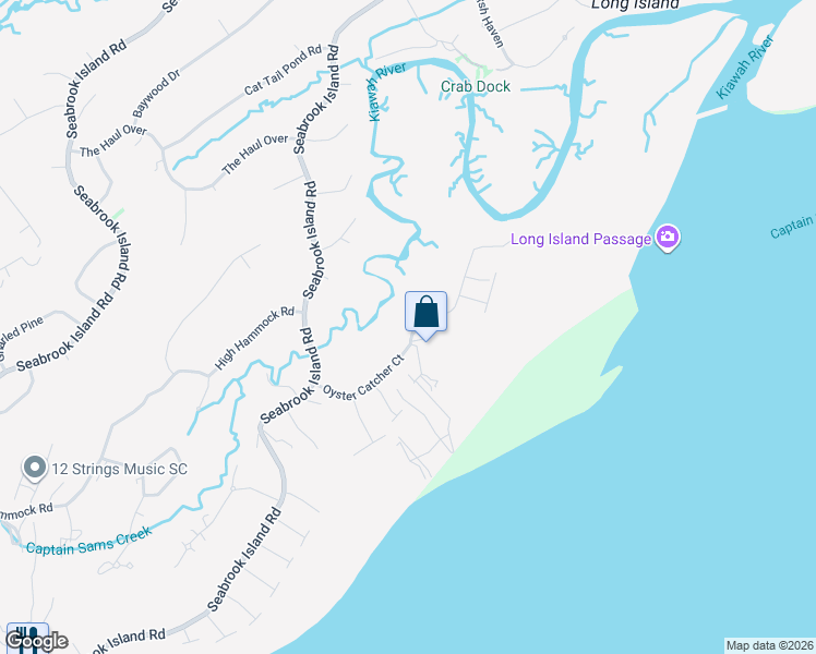 map of restaurants, bars, coffee shops, grocery stores, and more near 2226 Oyster Catcher Court in Johns Island