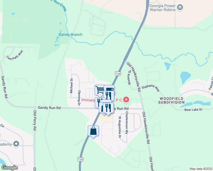 map of restaurants, bars, coffee shops, grocery stores, and more near 375 Oak Avenue in Bonaire