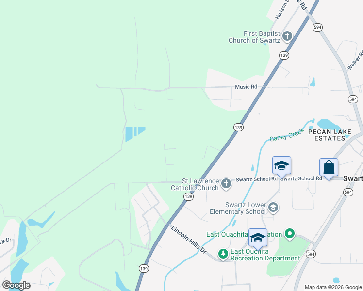 map of restaurants, bars, coffee shops, grocery stores, and more near 188 Duff Road Extension in Monroe