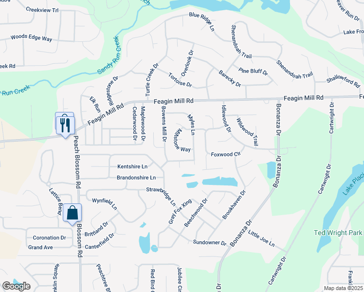 map of restaurants, bars, coffee shops, grocery stores, and more near 213 Millstone Way in Bonaire