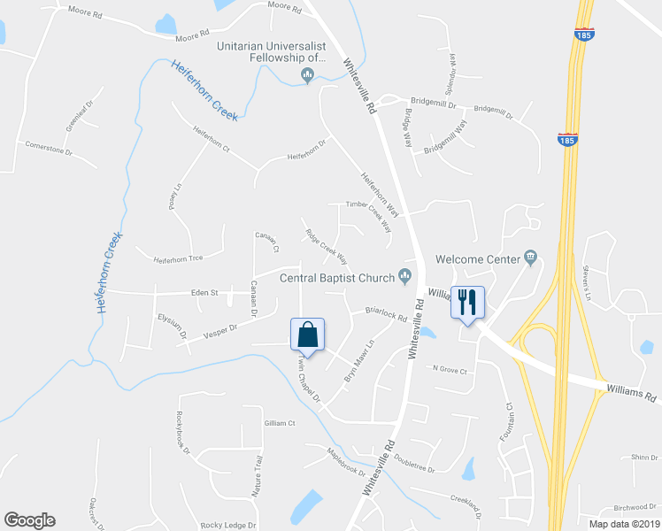 map of restaurants, bars, coffee shops, grocery stores, and more near 8462 Timber Creek Drive in Columbus