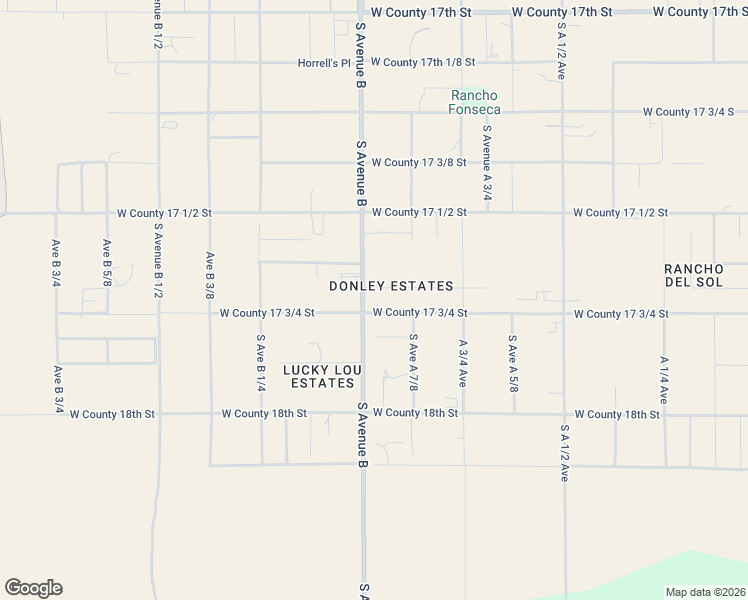 map of restaurants, bars, coffee shops, grocery stores, and more near 17702-17736 South Avenue B in Somerton