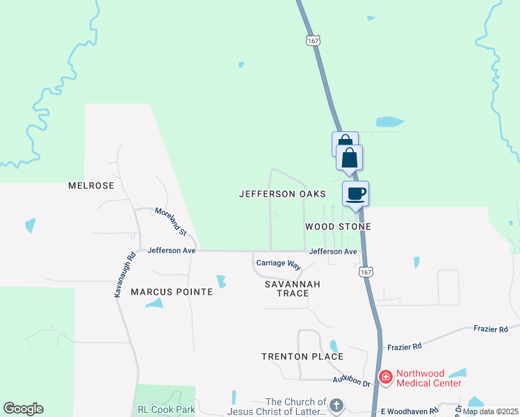 map of restaurants, bars, coffee shops, grocery stores, and more near in Lincoln