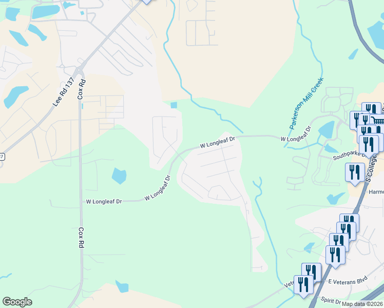 map of restaurants, bars, coffee shops, grocery stores, and more near 744 Ethan Lane in Auburn