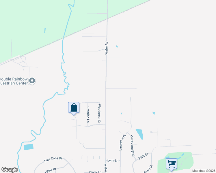 map of restaurants, bars, coffee shops, grocery stores, and more near 1401-1465 Wafer Road in Haughton
