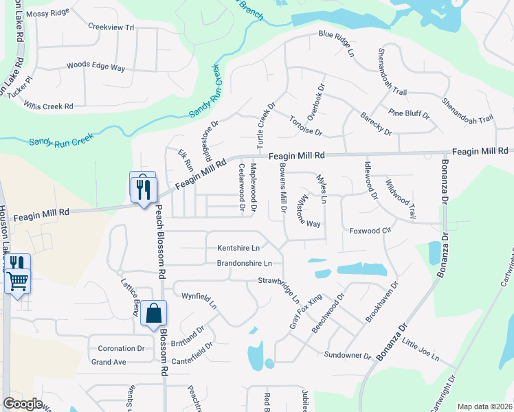 map of restaurants, bars, coffee shops, grocery stores, and more near 113 Ironwood Drive in Bonaire
