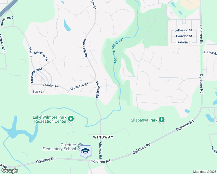 map of restaurants, bars, coffee shops, grocery stores, and more near 1422 Mosswood Place in Auburn