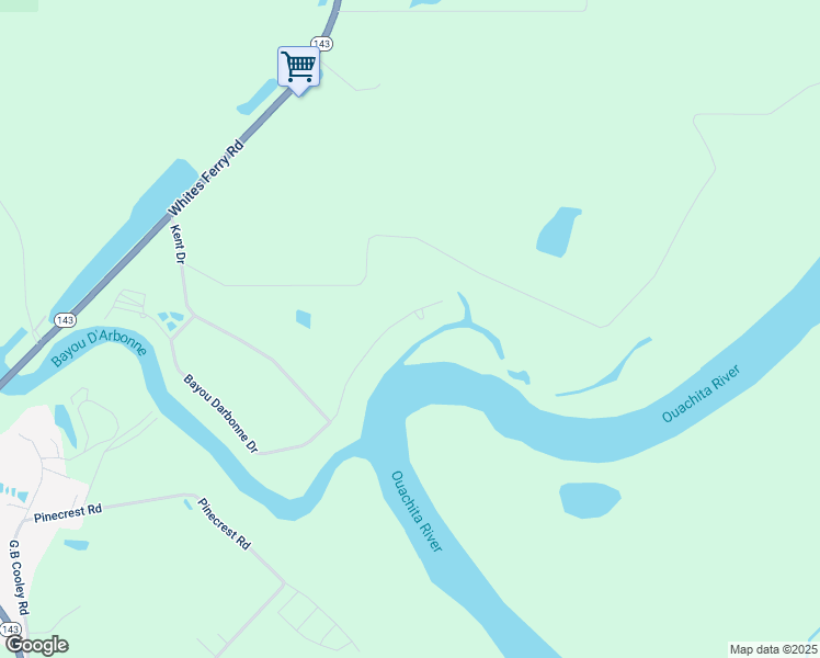 map of restaurants, bars, coffee shops, grocery stores, and more near 2530 Bayou Darbonne Dr in West Monroe