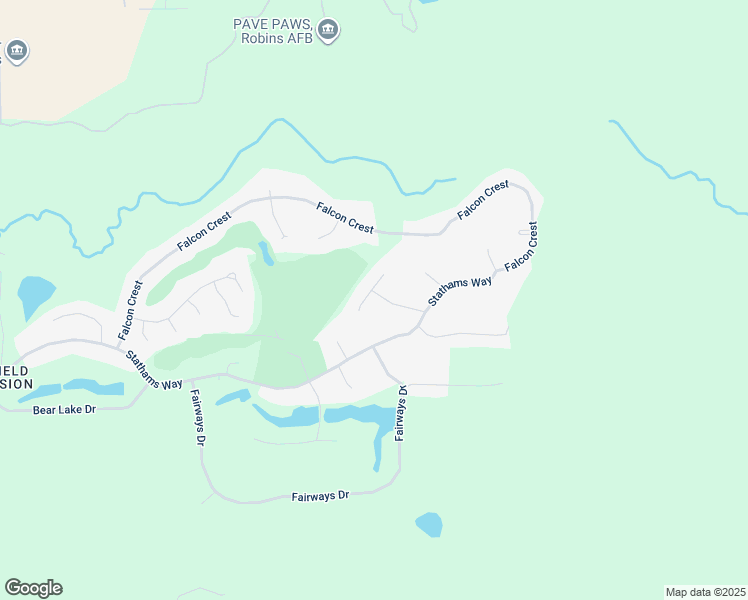 map of restaurants, bars, coffee shops, grocery stores, and more near 103 Summit Court in Warner Robins
