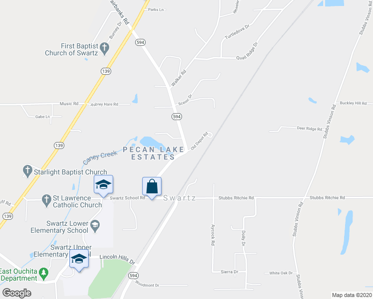 map of restaurants, bars, coffee shops, grocery stores, and more near 101 Old Depot Road in Monroe