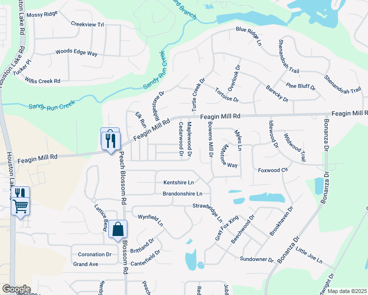 map of restaurants, bars, coffee shops, grocery stores, and more near 334 Ashwood Drive in Bonaire