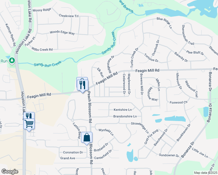 map of restaurants, bars, coffee shops, grocery stores, and more near 306 Ashwood Drive in Bonaire