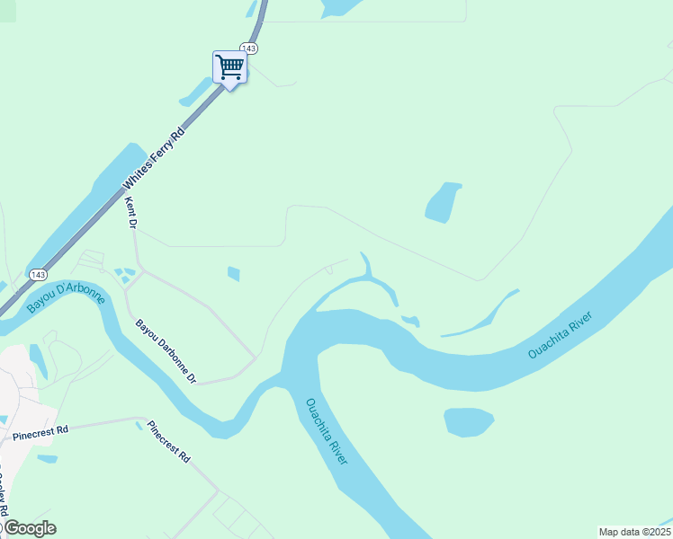 map of restaurants, bars, coffee shops, grocery stores, and more near 2530 Bayou Darbonne Dr in West Monroe
