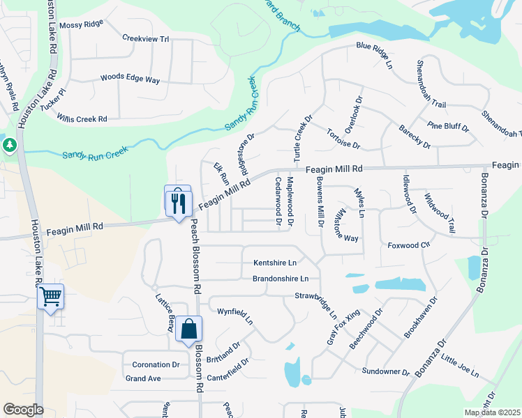 map of restaurants, bars, coffee shops, grocery stores, and more near Ashwood Drive in Bonaire