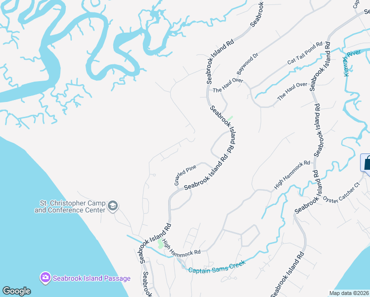map of restaurants, bars, coffee shops, grocery stores, and more near 1049 Crooked Oak Ln in Seabrook Island