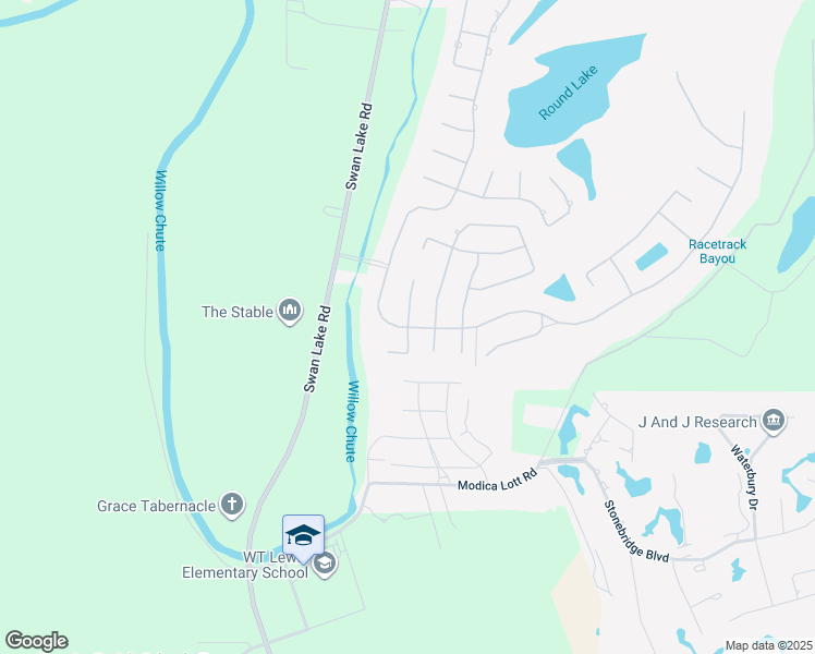 map of restaurants, bars, coffee shops, grocery stores, and more near 298 Montrose Place in Bossier City