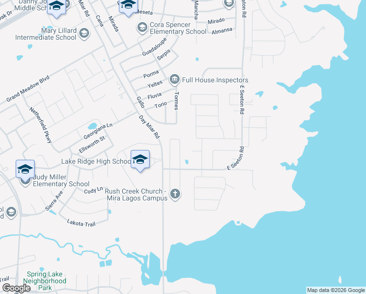 map of restaurants, bars, coffee shops, grocery stores, and more near 2975 Loch Circle in Grand Prairie