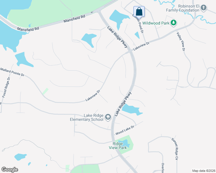 map of restaurants, bars, coffee shops, grocery stores, and more near 2770 South Lakeview Drive in Cedar Hill