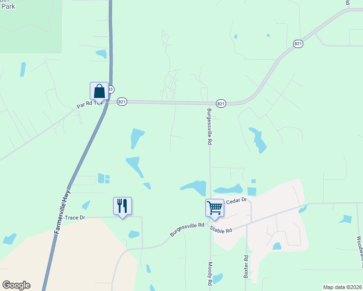map of restaurants, bars, coffee shops, grocery stores, and more near 100-198 Marlou Circle in Ruston