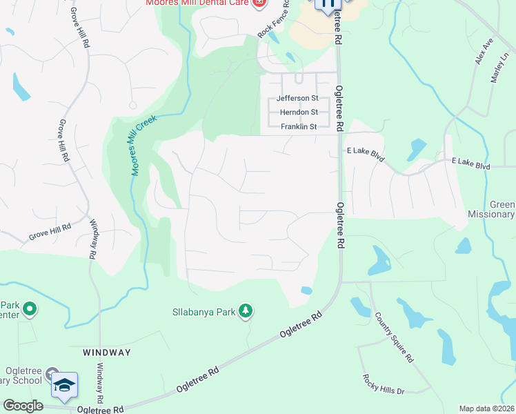 map of restaurants, bars, coffee shops, grocery stores, and more near 2283 Core Drive in Auburn