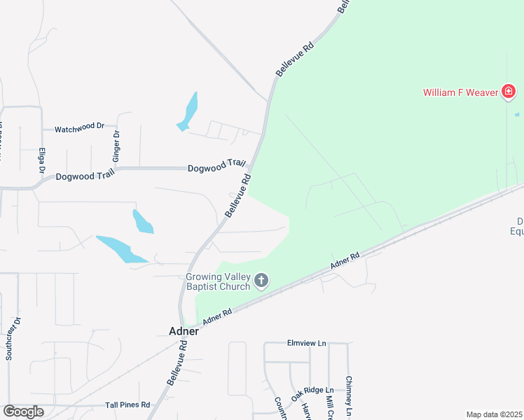 map of restaurants, bars, coffee shops, grocery stores, and more near 1679 Bellevue Road in Haughton
