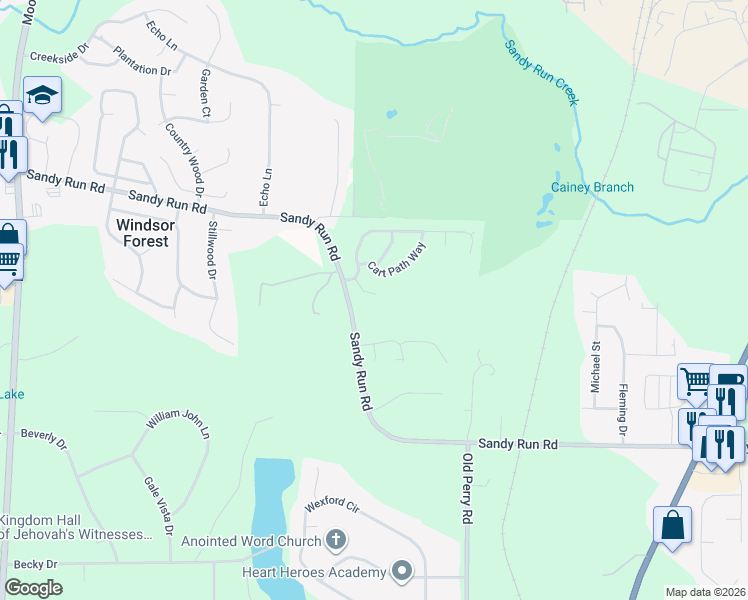 map of restaurants, bars, coffee shops, grocery stores, and more near 200 Links View Court in Bonaire