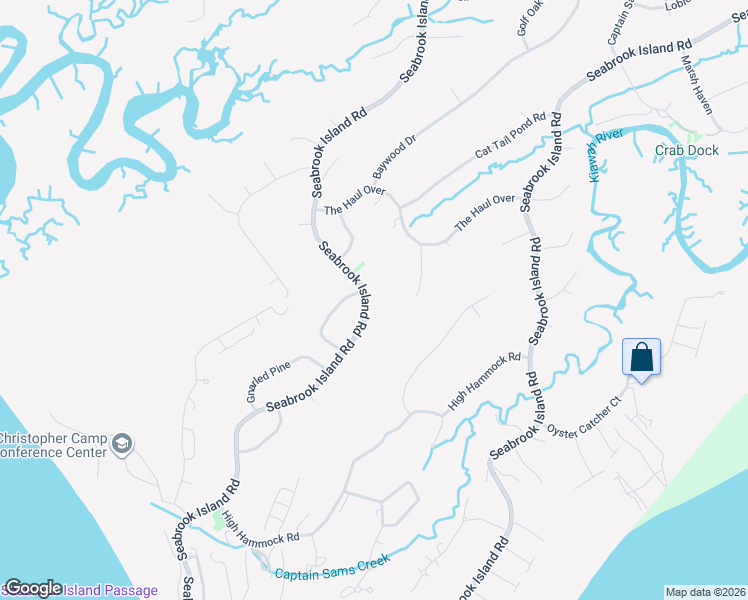 map of restaurants, bars, coffee shops, grocery stores, and more near 2629 Seabrook Island Road in Johns Island