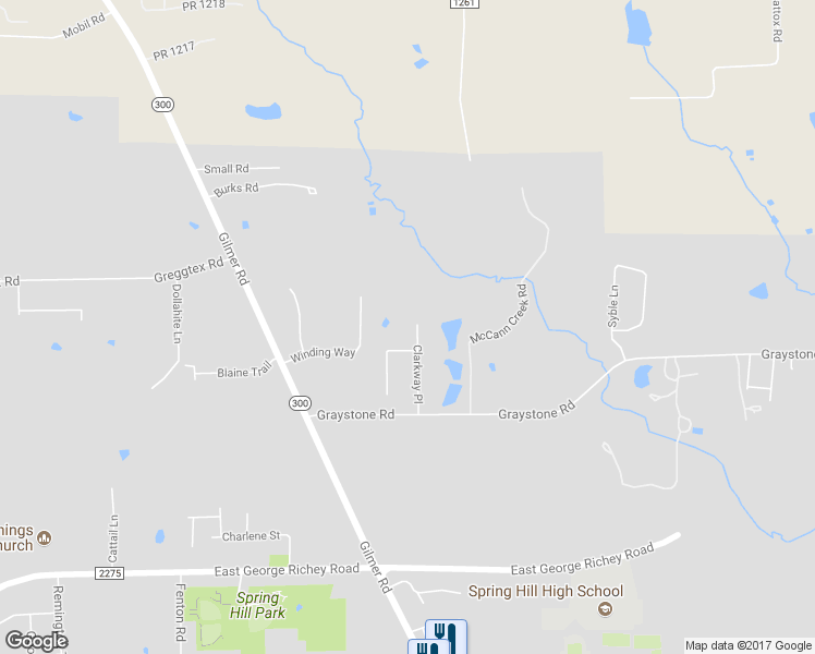 map of restaurants, bars, coffee shops, grocery stores, and more near 3903 Clarkway Place in Longview