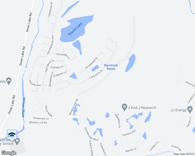 map of restaurants, bars, coffee shops, grocery stores, and more near 460 Long Acre Drive in Bossier City