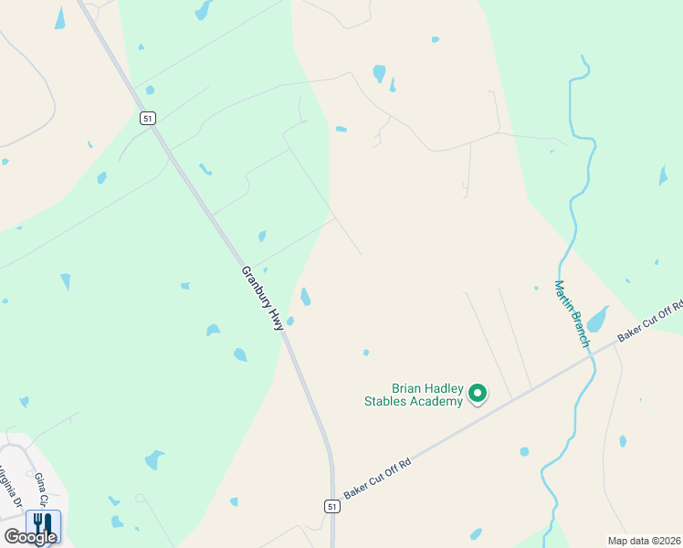 map of restaurants, bars, coffee shops, grocery stores, and more near 10839 Granbury Highway in Weatherford