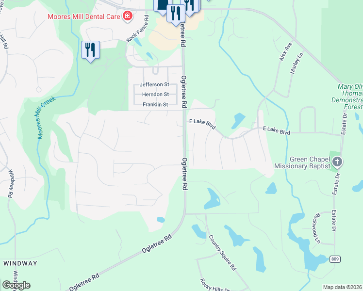 map of restaurants, bars, coffee shops, grocery stores, and more near 1706 Easton Court in Auburn