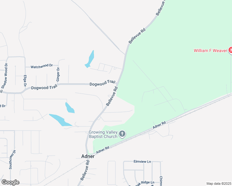 map of restaurants, bars, coffee shops, grocery stores, and more near 1679 Bellevue Road in Haughton