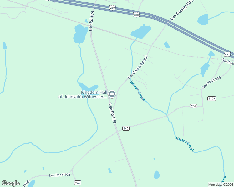 map of restaurants, bars, coffee shops, grocery stores, and more near 117 Lee County Road 250 in Salem